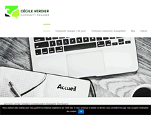 Tablet Screenshot of cecileverdier.com